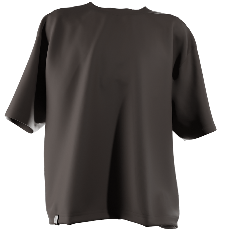 Men Brown Oversized Solid Tshirt